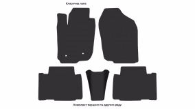Interior mats for the Toyota Rav 4 CA30W (Arab assembly) 2005-2012 III generation US Crossover - Фото 3