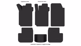 Interior mats for the Toyota Avensis T22 1998-2003 I generation EU Sedan - Фото 3