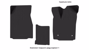 Interior mats for the Toyota Vellfire AH20 2008-2015 II generation JP Minivan 7-seater right-hand - Фото 7