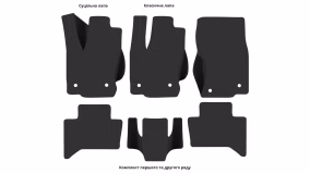 Interior mats for the Toyota Land Cruiser Prado J250 2023-… V generation EU Crossover - Фото 3
