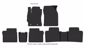 Interior mats for the Toyota Corolla iM 2012-2018 XI generation US Hatchback - Фото 2