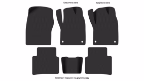 Interior mats for the Toyota Prius (XW50) 2015-2022 IV generation Liftback right-hand - Фото 2