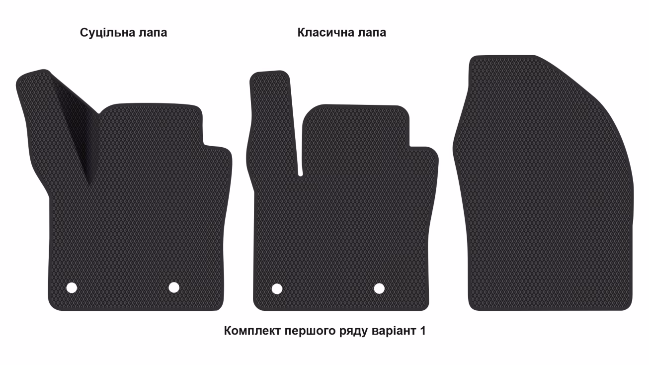 Interior mats for the Toyota C-HR (AX20) 2023-… II generation EU Crossover Hybrid (PHEV) - Фото 3