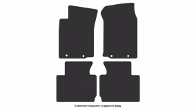 Interior mats for the Toyota Tacoma 2004-2015 II generation US Pickup 4-door - Фото 2
