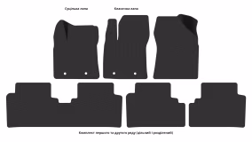 Interior mats for the Toyota Avensis T27 2009-2018 III generation EU Sedan - Фото 4