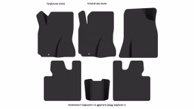 Interior mats for the Toyota Rav 4 CA20W 2000-2003 II generation EU Crossover pre-restyling 5-door AWD - Фото 3