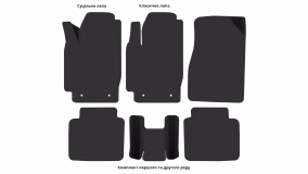 Interior mats for the Toyota Camry XV30 2001-2006 V generation EU Sedan - Фото 5