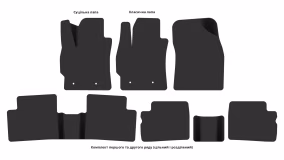 Interior mats for the Toyota Corolla E14/E15 2006-2012 X generation EU Sedan - Фото 3