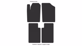 Interior mats for the Toyota Tundra 2007-2013 II generation US Pickup - Фото 3