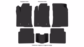 Interior mats for the Toyota Avensis T25 2003-2009 II generation EU Sedan - Фото 5