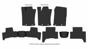 Interior mats for the Toyota FJ Cruiser 2006-2018 I generation US Crossover - Фото 3