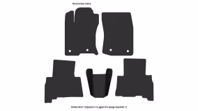 Interior mats for the Toyota 4Runner (N280) 2009-2014 V generation Crossover pre-restyling 7-seater - Фото 4