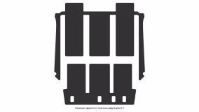 Interior mats for the Toyota Sienna XL30 2010-2020 III generation US Minivan 7-seater - Фото 6