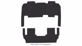 Interior mats for the Toyota Sienna XL30 2010-2020 III generation US Minivan 7-seater - Фото 7