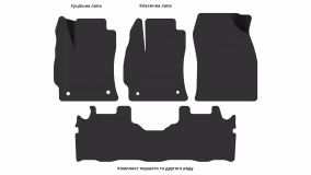 Interior mats for the Toyota Prius V 2011-2021 I generation Minivan Hybrid - Фото 4