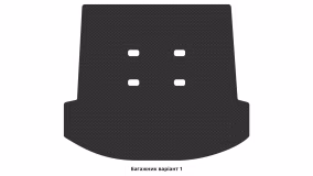 Interior mats for the Toyota Fortuner 2004-2015 I generation EU Crossover - Фото 3