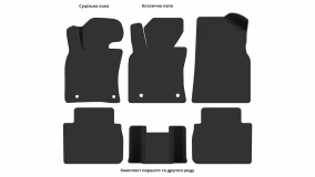 Interior mats for the Toyota Camry XV70 2017-2024 VIII generation Sedan - Фото 4