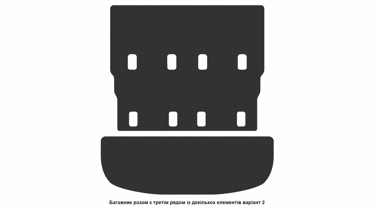 Interior mats for the Toyota Avensis Verso 2001-2009 I generation EU Minivan 7-seater - Фото 6
