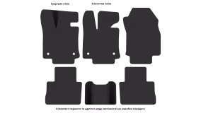 Interior mats for the Toyota Rav 4 XA50 2018-2025 V generation Crossover - Фото 3