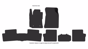 Interior mats for the Toyota Matrix E130 2002-2008 I generation US Hatchback - Фото 3
