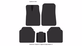 Interior mats for the VAZ 2106 1976-2006 I generation EU Sedan - Фото 3