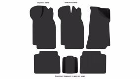 Interior mats for the VAZ 2107 1991-2011 I generation EU Sedan restyling - Фото 4