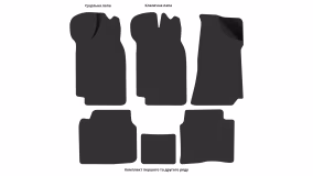 Interior mats for the VAZ 2107 1982-1991 I generation EU Sedan pre-restyling - Фото 4