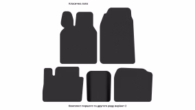 Interior mats for the VAZ 2102 1971-1985 I generation EU Universal - Фото 2