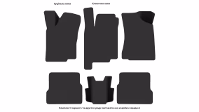 Interior mats for the Volkswagen Passat B3 1988-1993 III generation EU Sedan - Фото 3