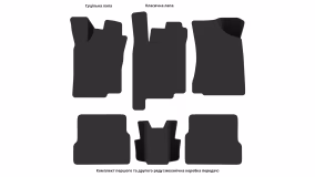 Interior mats for the Volkswagen Passat B3 1988-1993 III generation EU Sedan - Фото 4