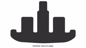 Interior mats for the Volkswagen Sharan (7N) 2010-2022 II generation EU Minivan 6-seater - Фото 3