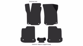 Interior mats for the Volkswagen Jetta (IV) 1998-2005 IV generation EU Sedan - Фото 2