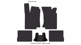 Interior mats for the Volkswagen Golf (III) 1991-1998 III generation EU Hatchback 3-door - Фото 4