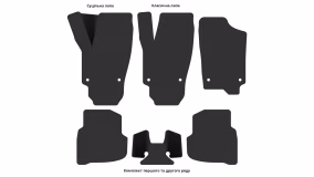 Interior mats for the Volkswagen Polo (VI) 2017-… VI generation EU Sedan - Фото 2
