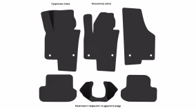Interior mats for the Volkswagen Beetle 2011-2019 II generation US Hatchback - Фото 4