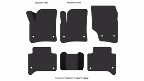 Interior mats for the Volkswagen Touareg (7L) 2002-2006 I generation EU Crossover pre-restyling - Фото 4