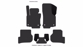 Interior mats for the Volkswagen Golf (VI) 2008-2012 VI generation US Hatchback - Фото 3