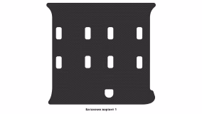 Interior mats for the Volkswagen Sharan (7M) 1995-2010 I generation EU Minivan 7-seater - Фото 2