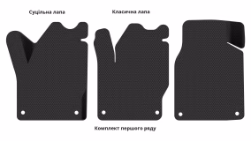Interior mats for the Volkswagen Sharan (7M) 1995-2010 I generation EU Minivan 7-seater - Фото 8