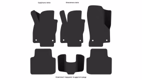 Interior mats for the Volkswagen Arteon 2017-2024 I generation EU Liftback - Фото 3