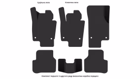 Interior mats for the Volkswagen Passat B6 2005-2010 VI generation EU Sedan - Фото 5