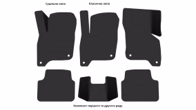 Interior mats for the Volkswagen E-Lavida 2018-2025 III generation CN Sedan Electro - Фото 4