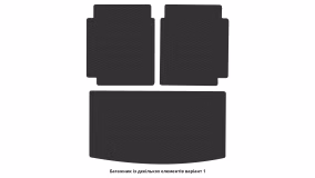 Interior mats for the Volkswagen Atlas 2016-2025 I generation US Crossover 6-seater - Фото 2
