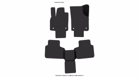 Interior mats for the Volkswagen Atlas 2016-2025 I generation US Crossover 6-seater - Фото 6