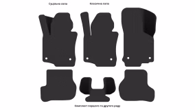 Interior mats for the Volkswagen Jetta (V) 2005-2010 V generation EU Sedan - Фото 4