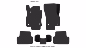 Interior mats for the Volkswagen Golf (VII) 2012-2020 VII generation EU Universal - Фото 5