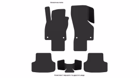 Interior mats for the Volkswagen Golf (VII) 2012-2016 VII generation US Hatchback pre-restyling 5-door - Фото 3