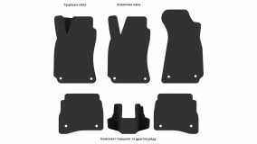 Interior mats for the Volkswagen Passat B5 1996-2000 V generation EU Universal pre-restyling - Фото 3