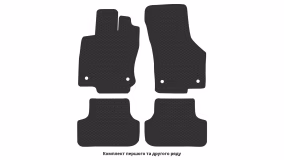 Interior mats for the Volkswagen Golf GTI 2012-2020 VII generation EU Hatchback 3-door - Фото 3