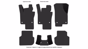 Interior mats for the Volkswagen Jetta (VI) 2010-2018 VI generation EU Sedan - Фото 4